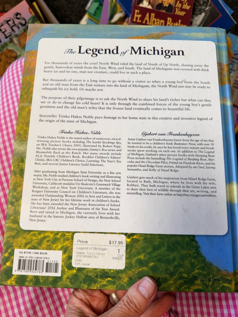 The Legend of Michigan Hardcover Picture Book - Green & Blue Cover - Picture 3 of 3